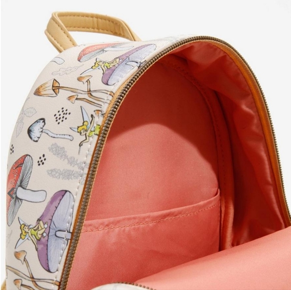 🎉HP🎉 Loungefly Disney Peter Pan+Tinker Bell Mushroom Mini Backpack - Picture 2 of 5